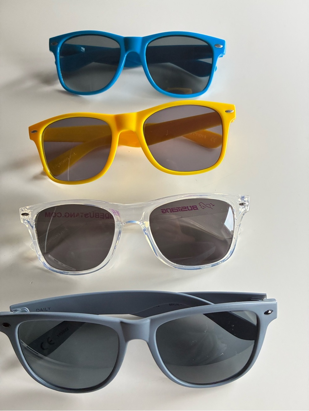 ✨Bundle of Colorful Sunglasses - Blue, Yellow, Clear, Gray